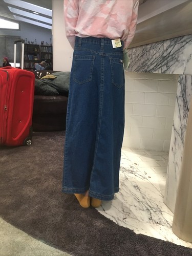stevenson girls square pocket long jean skirt sizes 7 - 14 - Picture 3 of 6