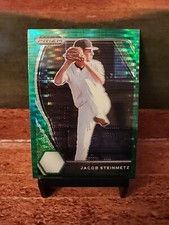 2021 Panini Prizm Draft Picks #PDP77 Jacob Steinmetz Green Pulsar Prizm NM+