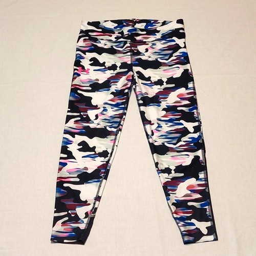 Under Armour Athletic Spandex Leggings Girls Camo Youth Large