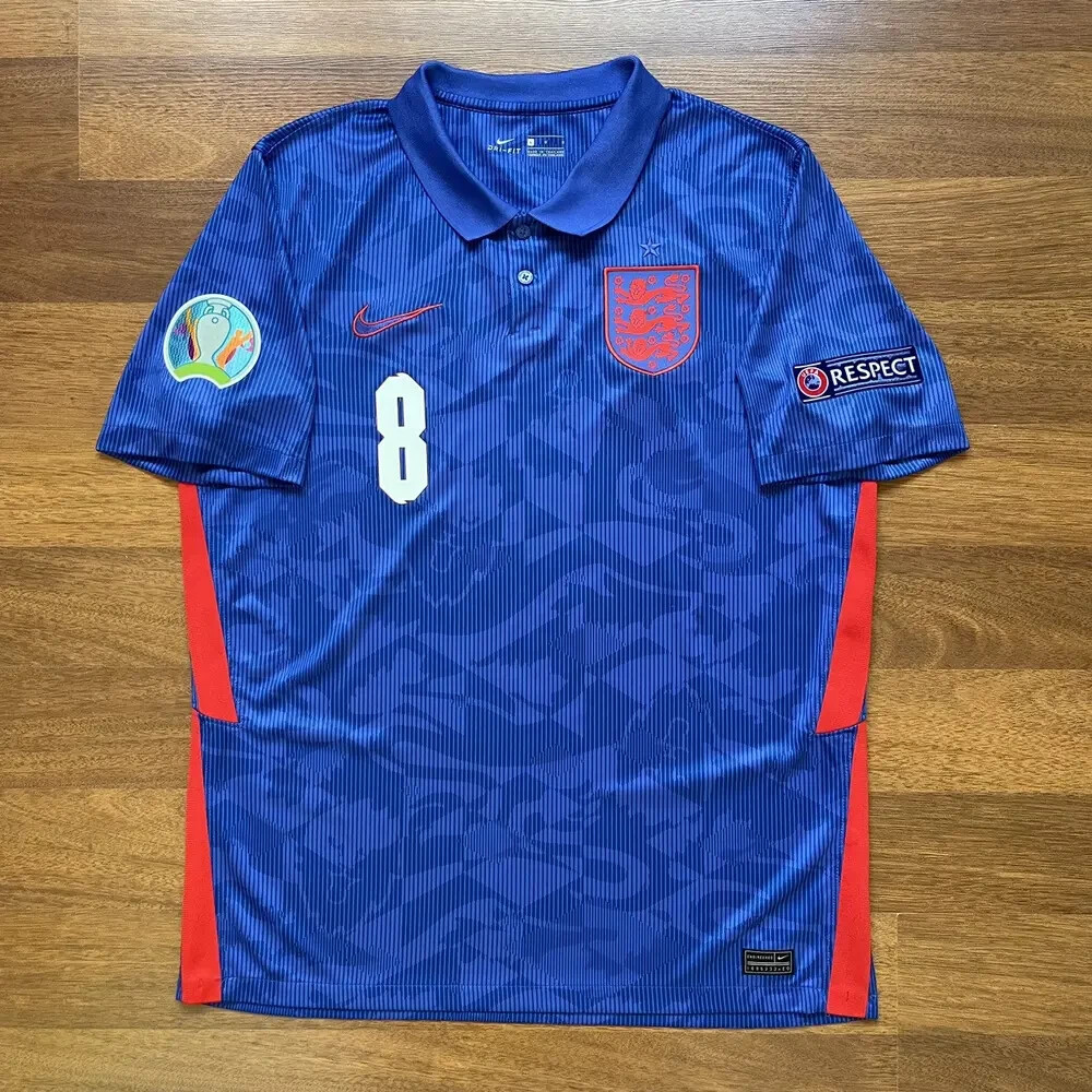 ENGLAND NIKE 2020 EURO FOOTBALL AWAY JERSEY #8 HENDERSON