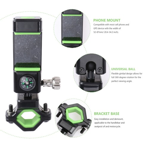 360 Degree Rotation Bike Handlebar Phone Mount Holder Seatpost Mount Clamp - 第 5/12 張圖片