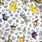 Vintage 1998 Pokemon Pikachu Twin Bed Fitted Sheet Nintendo Fabric
