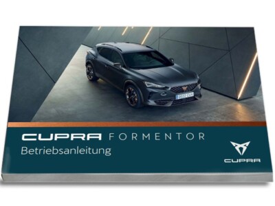 Cupra Formentor 2020 - 2024 Betriebsanleitung Deutsch