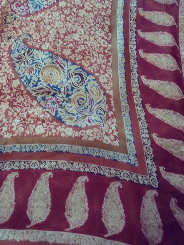 Vintage Jones New York Silk Scarf - Paisley Motif 34” Square - Picture 3 of 4