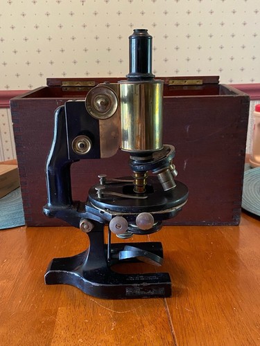 Spencer Buffalo Antique Brass Microscope Early 1900s - Picture 2 of 11