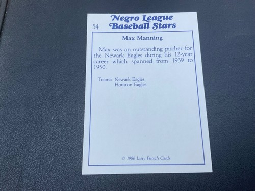 1986 FRITSCH NEGRO LEAGUE BASEBALL STARS PICK CARDS YOU WANT - Picture 237 of 496