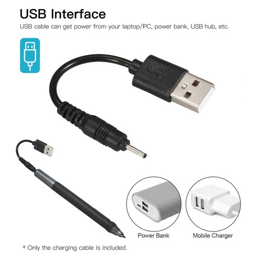 BOSTO Stylus Charging Cable Cord USB Charger 12cm Compatible with BOSTO Z3F3 - 第 8/8 張圖片