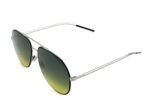 NEW Genuine CHRISTIAN DIOR ASTRAL Blue Ruthenium Green Aviator Sunglasses DTY JE - Picture 3 of 9
