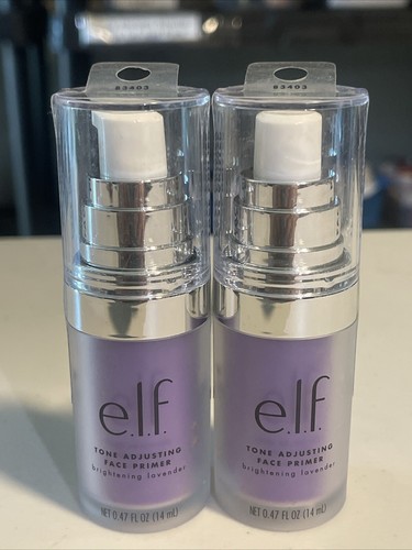 Lot of (2) Elf Tone Adjusting Face Primers #83403 LAVENDER