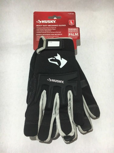 Husky Heavy Duty Mechanics Work Gloves Pair Size Large - Picture 3 of 7