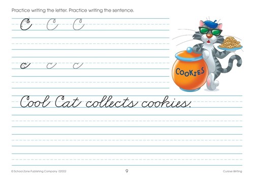 Cursive Workbook Writing Handwriting Practice Tracing Letters Ages 8 to 10 - NEW - Picture 5 of 8