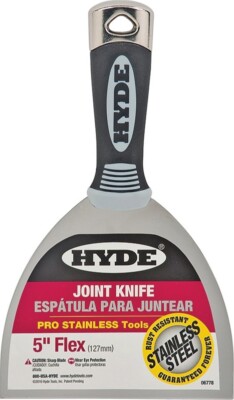 NEW Hyde Tools 06778 Flexible Pro Stainless Joint PUTTY  Knife 5'' 6816003