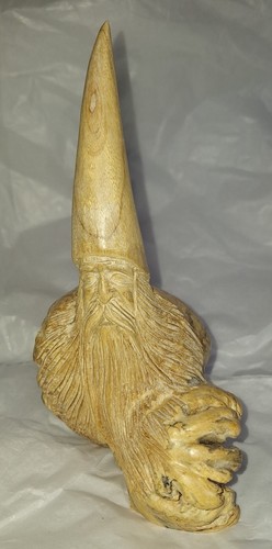Mago scolpito in legno parassita fatto a mano individualmente in Indonesia - Foto 8 di 11