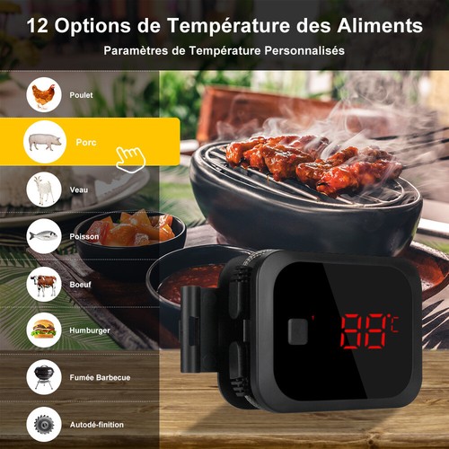 Digital Bratenthermometer Bluetooth wireless BBQ Grill Roast Beef 2 probe IBT-2X - Bild 2 von 11
