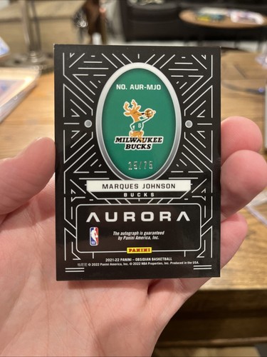 2021-22 Panini Obsidian - Autógrafos Aurora grabado eléctrico púrpura #AUR-MJO... - Imagen 2 de 2