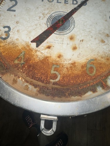 Vintage Toledo Mod 2110 Commercial Hanging Scale 2 side needs work As Is - Picture 6 of 12