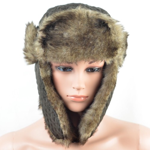 Faux Fur Ear Flap Hat Cap Winter Ski Trooper Trapper Hunting Soft Warm Men Women - Picture 37 of 46