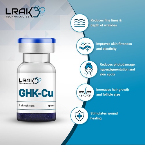 GHK Copper Tripeptide Powder | Cosmetic | Anti-ageing | Anti-wrinkle - Picture 2 of 4