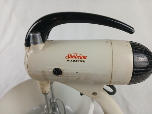 Vintage Sunbeam Mixmaster Standmixer mit Schüsseln FUNKTIONIERT! - Bild 2 von 5