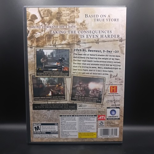 Brothers in Arms Earned in Blood (Windows PC, 2005) CIB Complete Sleeved 4-Disc - Picture 5 of 15