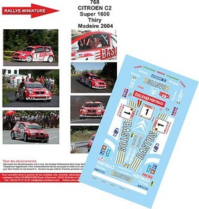 DECALS 1//24 REF 295 CITROEN XSARA KIT CAR BRUNO THIRY YPRES RALLY 2000 RALLYE