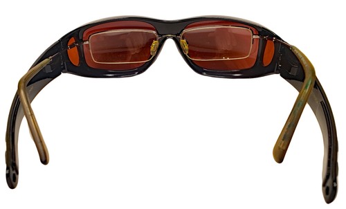 Blue Blocker Blocking HD Fit Over Sunglasses Driving Spring Hinge Cover Glasses - Picture 5 of 19