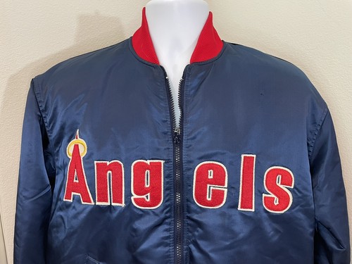 Vintage 80s California Angels Anaheim Starter Jacket w/ State Logo Size Large - Picture 3 of 12