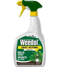 Weedol Fast Acting Ready To Use Weed Killer 1L 1 Hour Visible Results 8.25 per litre