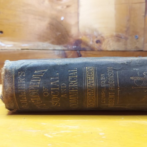Collier’s Cyclopedia Of Social & Commercial Info HC, Vintage 1882, Multi Subject - Imagen 10 de 23