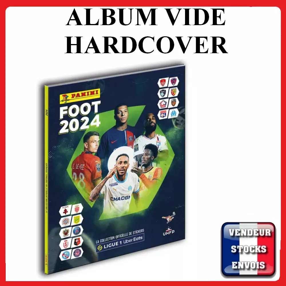 Album Panini FOOT 2024 Ligue 1 2024 Hardcover Cahier Cartonnée vide pour  sticker