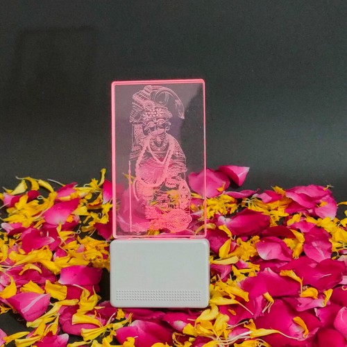 Shree Hanuman Bhagvan Acrylic 3D Illusion Lamp 5 Color Changing LED Plug Night🌟 - Picture 7 of 22