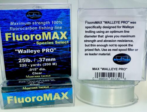 100 % Fluorkohlenstoff-Angelschnur: FluoroMAX ""WALLEYE PRO"" von Montana Tackle  - Bild 1 von 4