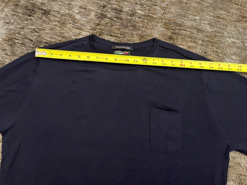 Wool Made in Italy Navy Blue Lightweight Sweater Hammer Made Size XL - Picture 6 of 12