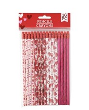 Valentine Themed Wooden School Pencils, 3 Packs of 12 Pencils 36 total pencils