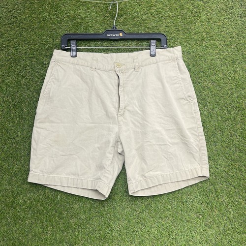 Patagonia Cienega Shorts Mens 34 Beige Khaki Chino Outdoor Casual Hiking (34x6)