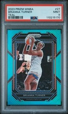 2023 PANINI PRIZM WNBA TEAL #27 BRIANNA TURNER 22/49 PSA 9