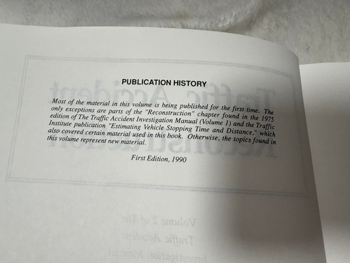 TRAFFIC ACCIDENT RECONSTRUCTION HARDCOVER BOOK VOLUME 2 LYNN FRICKE - Picture 9 of 14