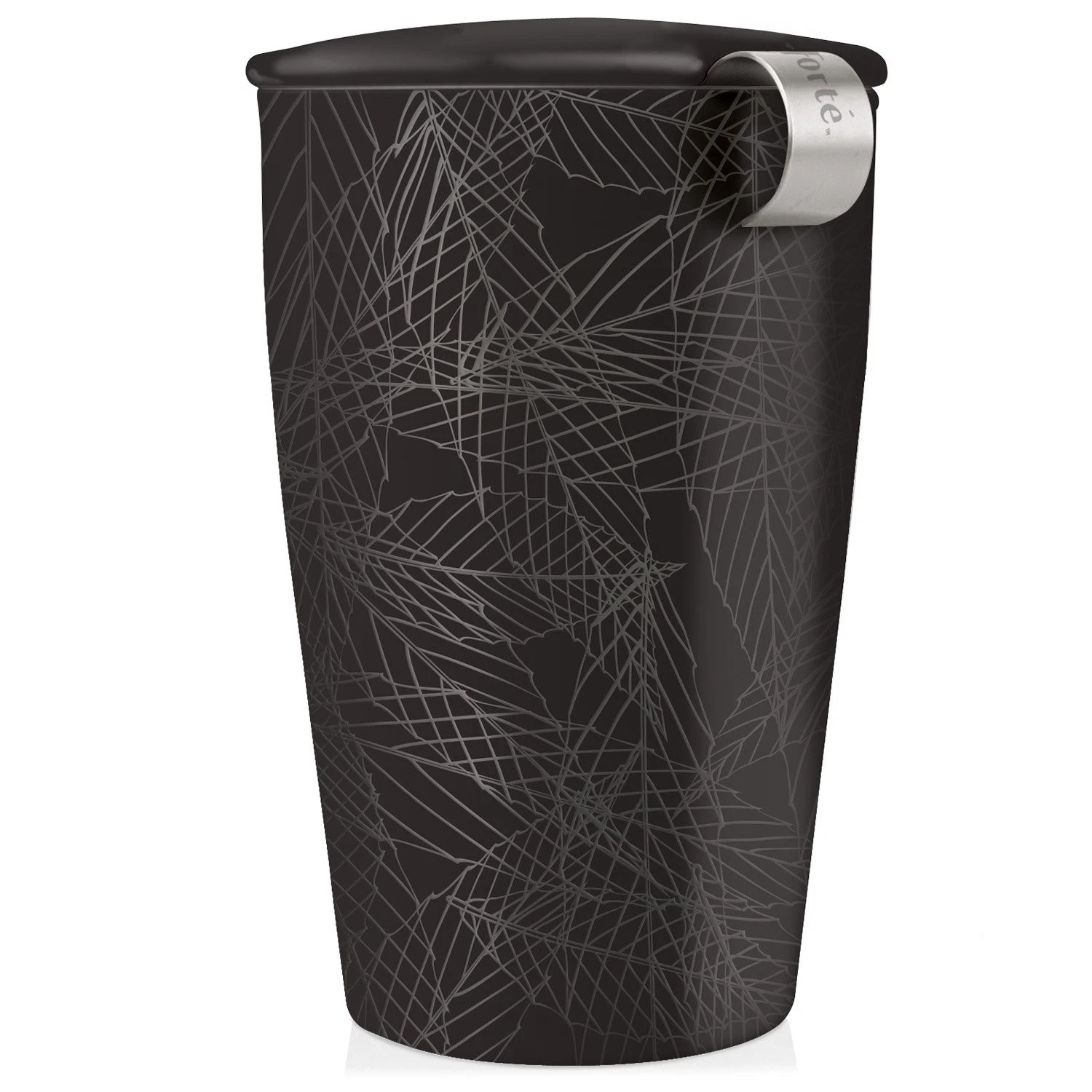 Tea Forte Kati Mug Ceramic Tea Infuser Cup with Infuser Basket and Lid to...