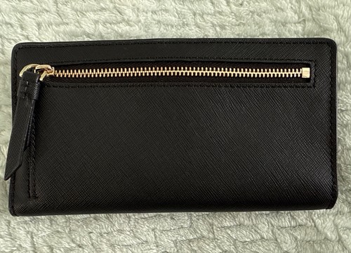 Kate Spade Black Saffiano Leather Laurel Way Stacy Bi-Fold Wallet - Picture 4 of 8