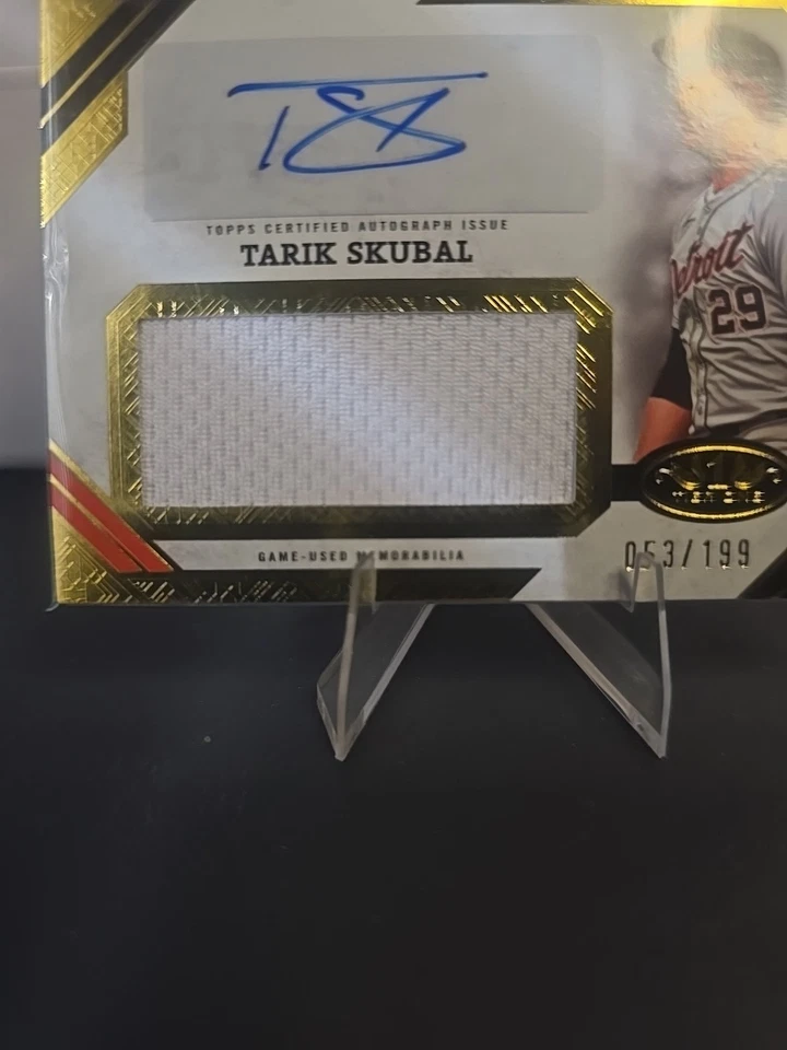 Tarik Skubal Gold 2025 Tier One Autographed ARJ-TS 53/199 - Image 2 of 4