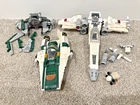 LEGO Star Wars Lot 75301 X-Wing 75248 A-Wing 75168 Yoda Starfighter PARTIAL Buil