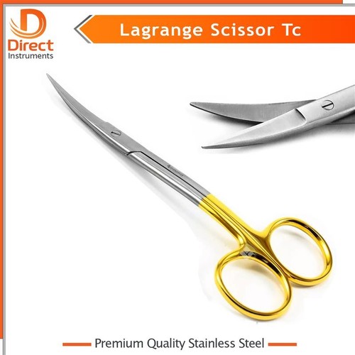 Neu Lagrange Schere TC doppelt gebogen 11,5 cm chirurgische Mikrogewebe Zahnfleischschere - Bild 6 von 8