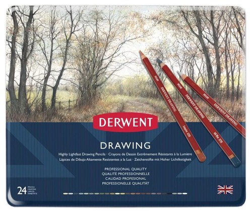 Derwent DISEGNO Artisti Professionali Matite Tin Set di 24 colori - Foto 2 di 4