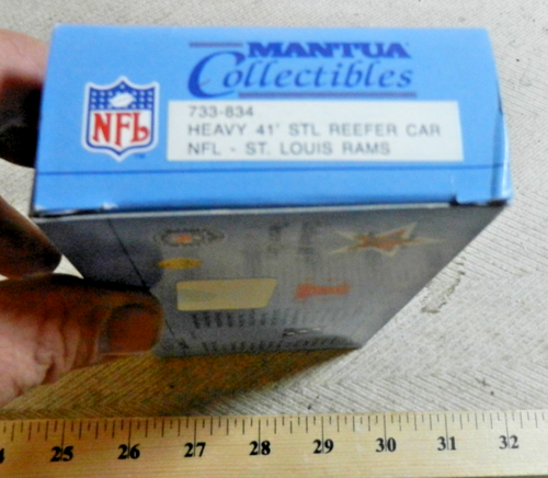 HO 1/87 MANTUA St. Louis Rams NFL SUPER BOWL Reefer Freight Car NEW (C) - Picture 2 of 6