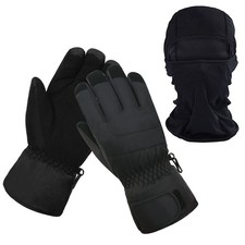 Women Ski Gloves, Winter Warmest Waterproof and Breathable Snow Gloves with F...