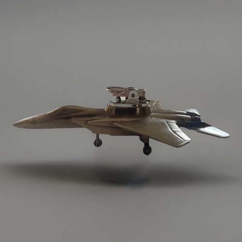Vintage F-15 Eagle Lighter Die Cast Metal Fighter Jet Plane Japan