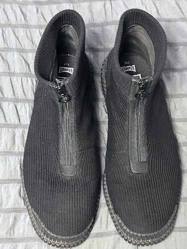 CAMPER Pix TENCEL® US Men’s 10 EU 43 Black Zip Up Ankle Boots Lightweight $195 - Picture 9 of 24