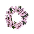 Regency International Christmas North American Dogwood Wreath, 20 Inch, Pink