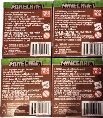 MINECRAFT CHARMS BUNDLE OF 4 MINECRAFT BACKPACK HANGERS JUST TOYS BNIB - Picture 6 of 6