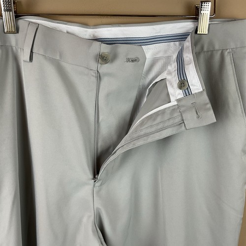 Greg Norman Protech Golfhose Herren 38 x 30 grau Polyester flache Vorderseite - Bild 7 von 8